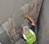 Chemically Resistant Surface Levelling Mortar Finishing for Concrete Repairs to a Containment Tank Surface NCC